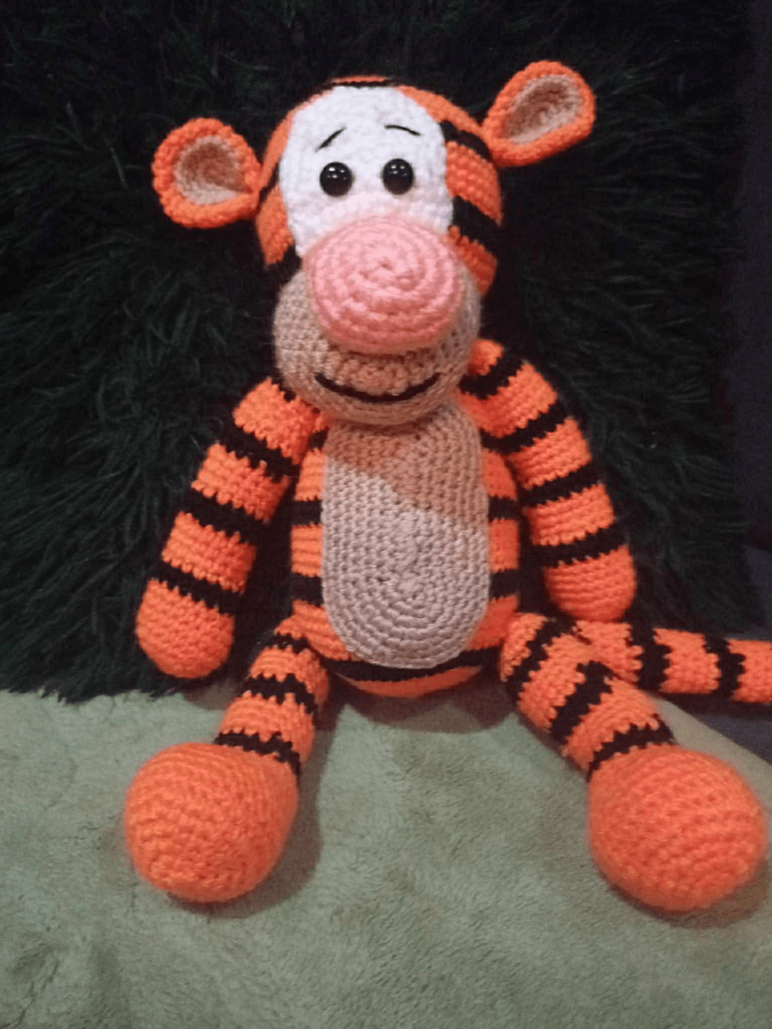 Szydełkowy pluszowy tygrysek